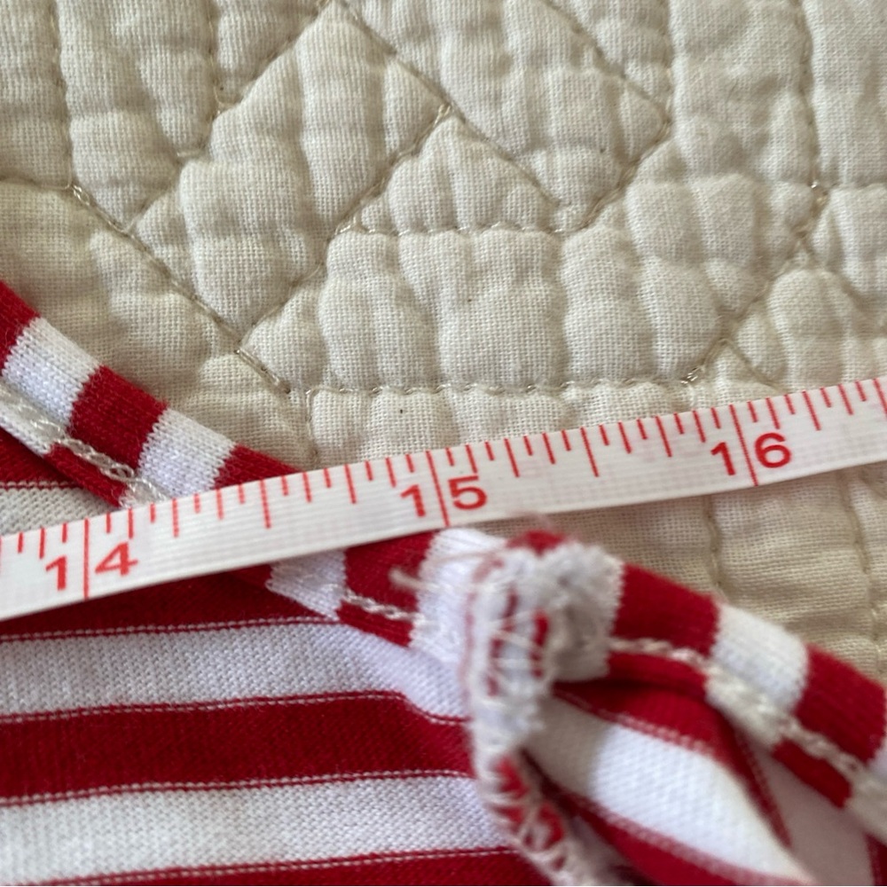 Arkansas Razorbacks women’s Open Front Vest Hog Logo red white stripes Small Med - Picture 13 of 13